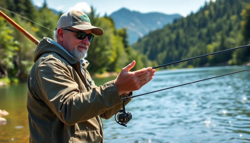 Learn fly fishing lessons near me with expert instruction on a serene riverbank.
