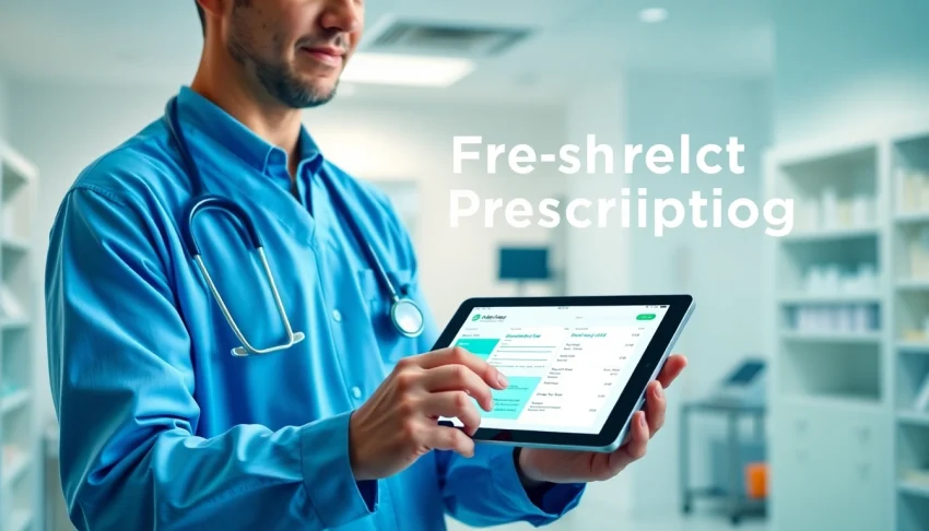 Illustrating the benefits of electronic prescribing with a healthcare provider using a digital prescription system.