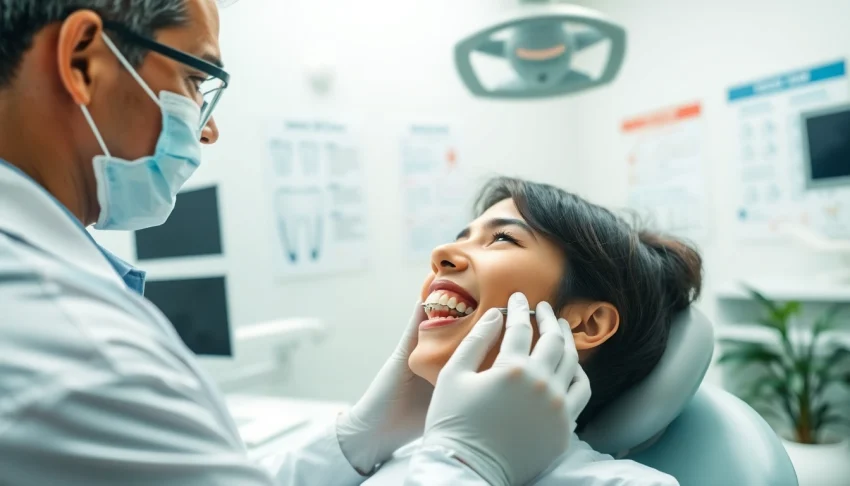 Explore braces cost Myrtle Beach through a professional orthodontist's examination in a welcoming clinic.